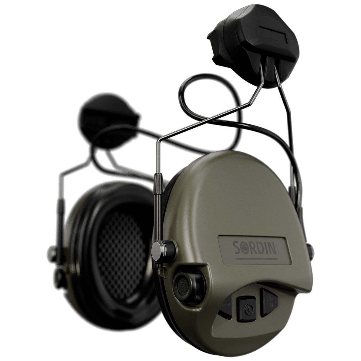 Sordin Supreme MIL AUX Gehörschutz - aktiver Militär-Gehörschützer - AUX-Anschluss, ARC-Konnektor & grüne Kapsel