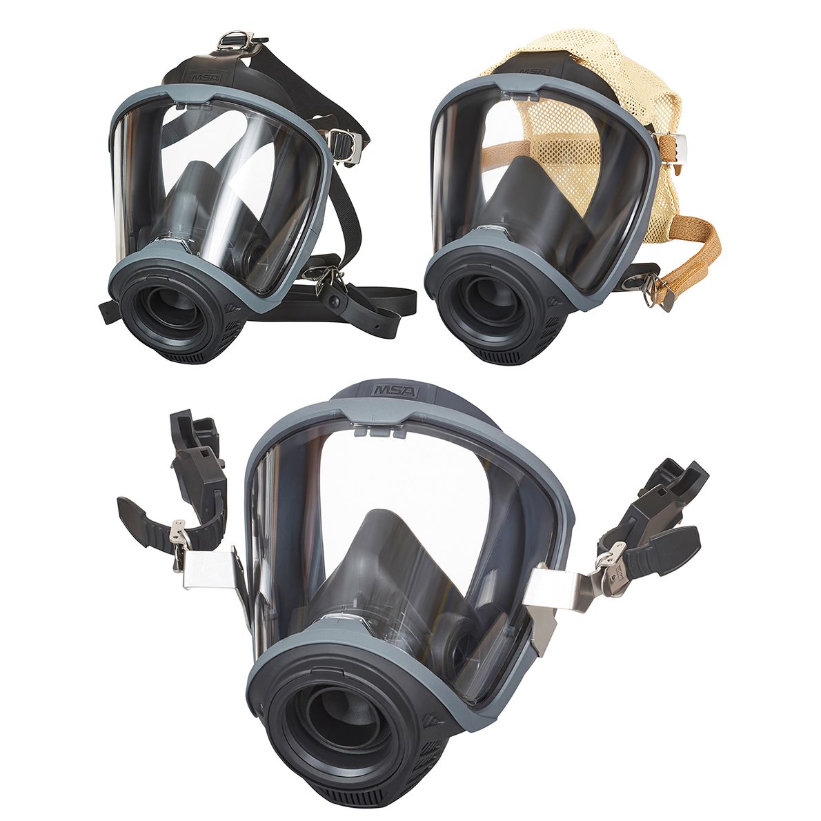 MSA full face mask G1 for combination with regulator, optimised for use with Gallet helmet