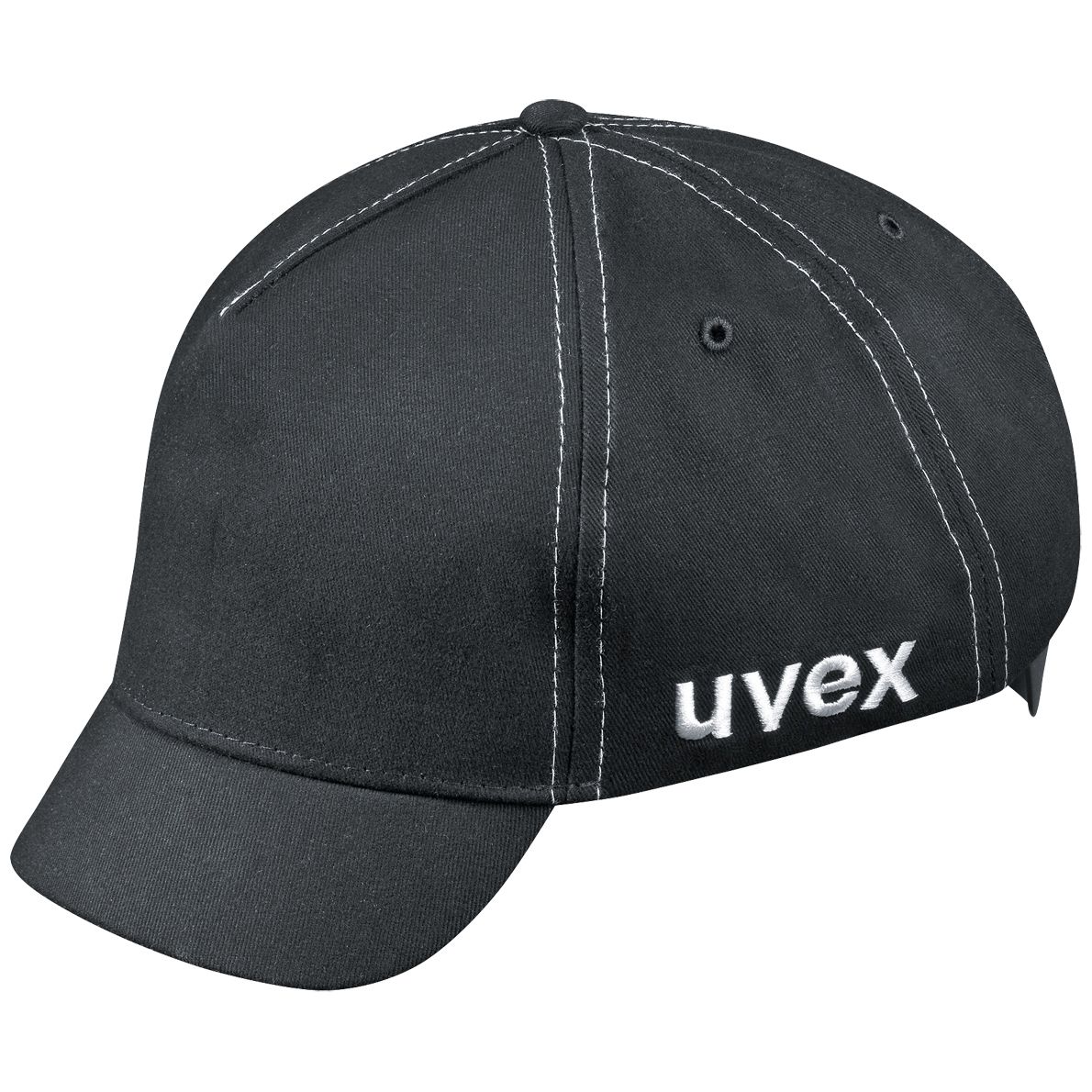 uvex u-cap sport Anstoßkappe - Schutzkappe mit kurzem Schirm - für Bau & Industrie - EN 812 - Schwarz - 55 bis 59 cm