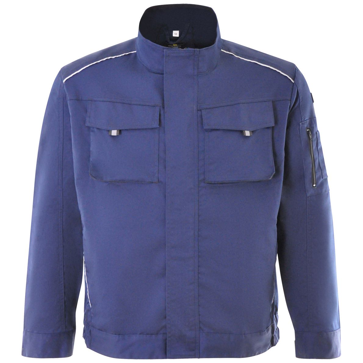 Hans Schäfer Work Jacket - with stretch insert & large pockets - Waistband jacket for work - Dark blue - 58