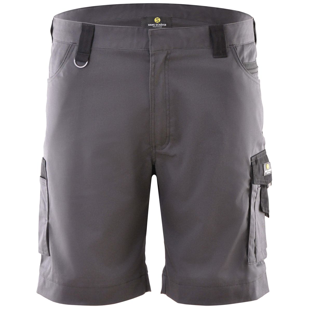 Hans Schäfer work trousers short - Shorts with stretch insert - Cargo bermudas for work - Grey - 56