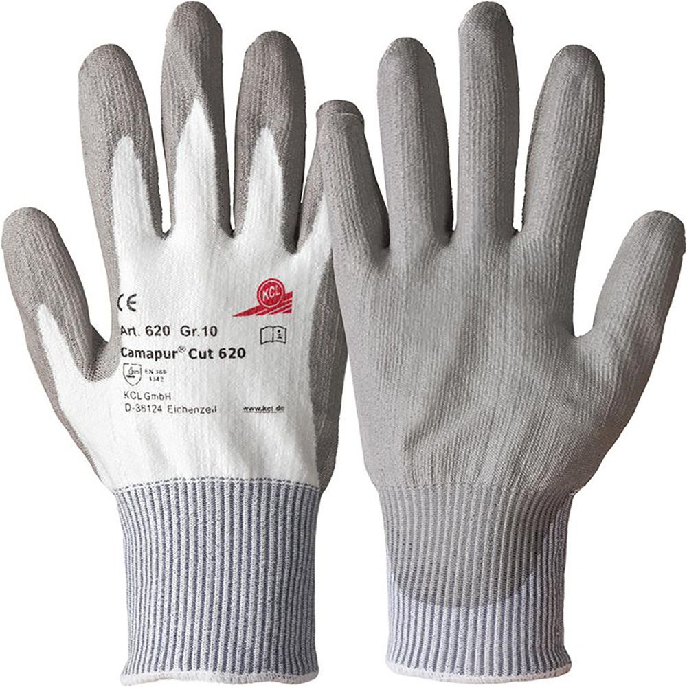 ABVERKAUF: KCL Camapur Cut - Schnittschutzhandschuh, Farbe: grau-weiß