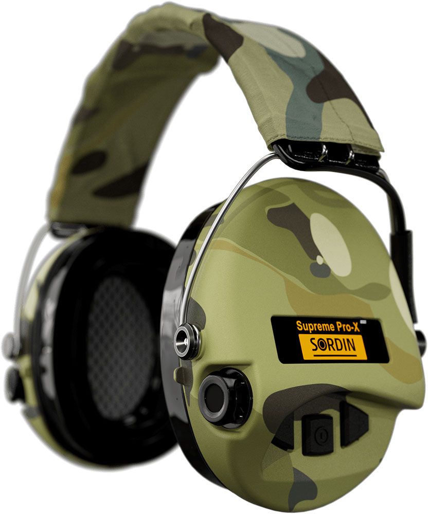 Sordin Supreme Pro-X LED hearing protection - active hunting hearing protector - EN 352 - gel cushion