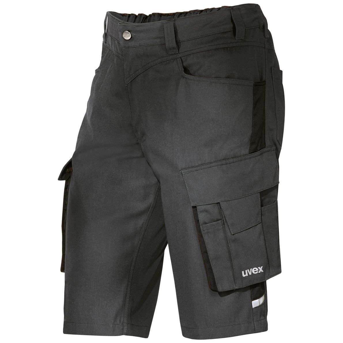 uvex perfeXXion premium Männer-Arbeitshosen Kurz - Stretch-Shorts für die Arbeit - Dunkelgrau - Gr 6