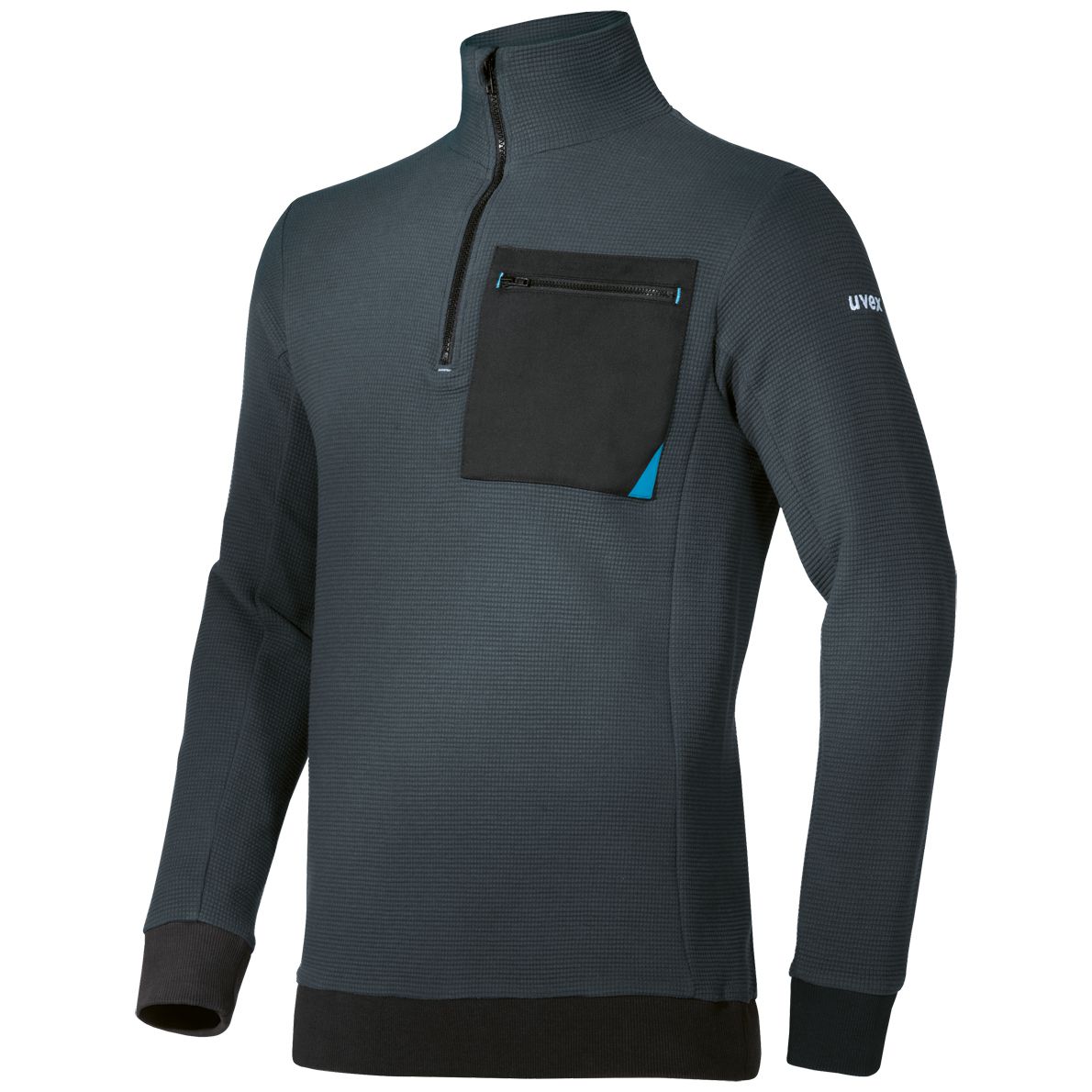 uvex tune-up work jumper - light jumper for work - 100% cotton - dark blue - XL