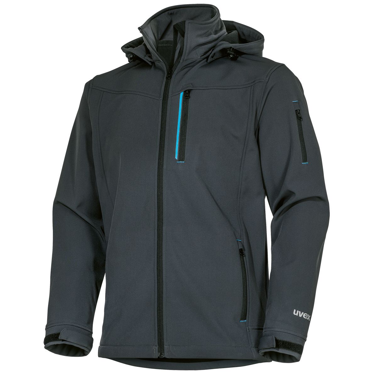 uvex tune-up softshell jacket - water- & wind-repellent jacket for work - dark blue - 3XL