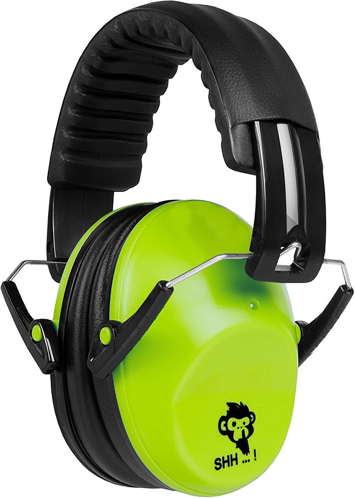 ACE SHH...! Kinder-Gehörschutz - faltbarer Kapsel-Gehörschützer - kompakter Ohrenschützer für Mädchen & Jungen - Lime