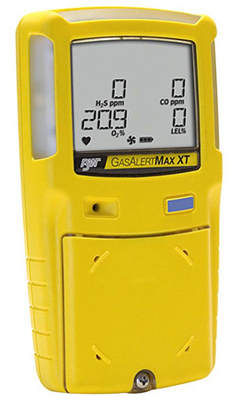 Honeywell BW - GasAlertMax XT II - Gaswarngerät für O2, CO, Akku, Ladegerät, Pumpe, schwarz, EU
