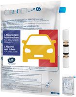 ACE Alkoholtest-Prüfröhrchen - 2 Stück Einweg-Alkoholtester - NF-zertifiziert in Frankreich - chemischer Alkotester