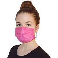 50 Stück NITRAS SOFT PROTECT PLUS Mund-Nasen-Schutz - 4-lagiger, latexfreier Damen-MNS mit Nasenbügel - EN 14683 - Pink