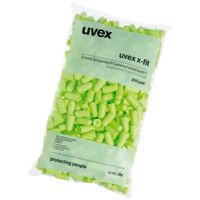 uvex x-fit Einweg-Gehörschutzstöpsel - 200 Paar Ohrenstöpsel im Beutel