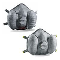 uvex silv-Air exxcel Cup Style, Vorgeformte Staubschutzmaske, FFP2/3 NR D, mit 3-Kammer-System