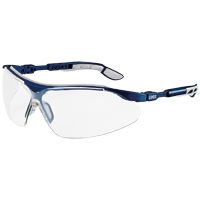 uvex i-vo 9160 Schutzbrille - beschlagfest dank anti-fog- EN 166/170 - Blau-Grau/Klar