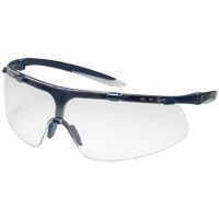 uvex super fit 9178 Schutzbrille - kratz- & beschlagfest dank supravision sapphire - EN 166/170 - Blau-Weiß/Klar
