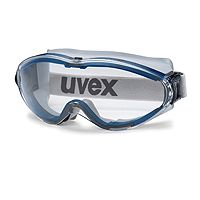 uvex ultrasonic Schutzbrille - EN 166/170 - Überbrille für Brillenträger  Blau-Grau/Klar