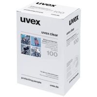 Uvex Feuchtreinigungstücher für Brillen und Visiere, silikonfrei, Inhalt: 100Stk.