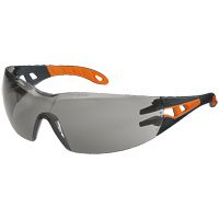 uvex pheos supravision excellence Arbeitsbrille - EN 166 & 172 - Orange-Schwarz/Getönt