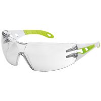 uvex pheos supravision excellence Arbeitsbrille - EN 166 & 170 - Lime-Weiß/Transparent