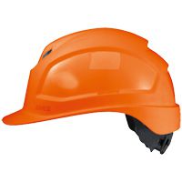 uvex pheos IES Bauhelm - Robuster Schutzhelm für Bau & Industrie - EN 397 - Brillenhalter & Drehverschluss - Orange