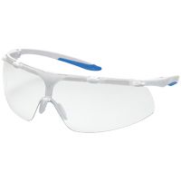 uvex super fit 9178 Schutzbrille - autoklavierbar & chemikalienfest dank supravision clean - EN 166/170 - Blau-Weiß/Klar