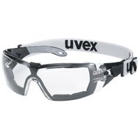uvex pheos supravision extreme Arbeitsbrille - EN 166 & 170 - Grau-Schwarz/Transparent