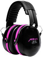 ACE Mute Kapsel-Gehörschützer - Ohrenschützer für die Arbeit & den Schießsport - EN 352-1 - Pink