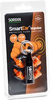 Sordin SmartEar Impulse Ohrstöpsel - Mehrweg-Gehörschutz-Stöpsel - EN 352-2 - Ohrenstöpsel für Jäger & Sportschützen