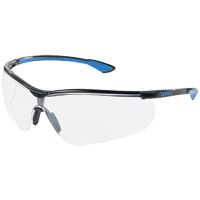 uvex sportstyle 9193 Schutzbrille - entspiegelt dank supravision AR - EN 166/170 - Schwarz-Blau/Klar