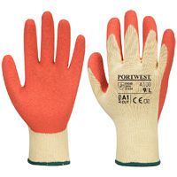 12 Paar Portwest A100 Arbeits-Handschuhe - mit Grip-Beschichtung - für die Arbeit - EN 388/420