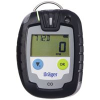 Dräger Pac 6000 single gas detector - with CO sensor (0-2000 ppm) - A1=30 ppm / A2=60 ppm - 2 years runtime