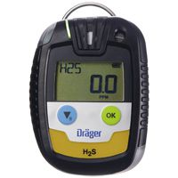 Dräger Pac 6500 Ein-Gaswarngerät - mit H2S-Sensor (0-100 ppm) - A1=5 ppm / A2=10 ppm - unbegrenzt