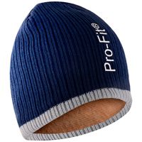 PRO FIT Haro Winter-Mütze - Polyacryl-Strickmütze - mit flauschigem Innen-Futter - weich, warm & bequem - Dunkelblau