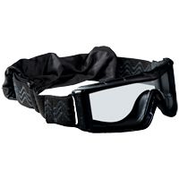 Bollé Safety X810 taktische Vollsicht-Schutzbrille - kratz- & beschlagfest - STANAG 4296 / EN 166/170 - Schwarz/Klar