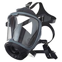 MSA full face mask G1, 4-point strap with neck guard, coated PC lens, G1 SCBA connection, S