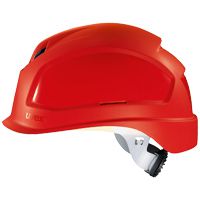 uvex pheos B-S-WR Bauhelm - Robuster Schutzhelm für Bau & Industrie - EN 397 - kurzer Schirm & Drehverschluss - Rot