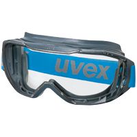 uvex megasonic Schutzbrille - EN 166/170 - Überbrille für Brillenträger - Grau-Blau/Klar