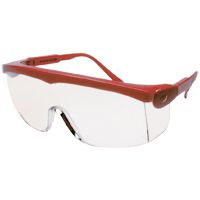 MSA Perspecta 1070 Vollsicht-Schutzbrille - für Brillenträger - kratz- & beschlagfest - EN 166 - Rot/Klar
