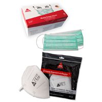Hase Safety Masken-Set - 10 Stück FFP2-Masken + 50 Stück Mund-Nasen-Schutz - EN 14683/149 - kostengünstiger Setartikel