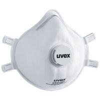 uvex silv-air c 2312 FFP3-Maske - Einweg-Staubschutzmaske mit Ventil - EN 149 - Staubmaske gegen Asbest & Schimmel