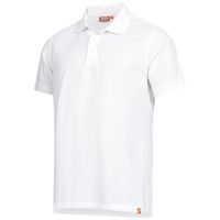 ABVERKAUF: NITRAS MOTION TEX LIGHT Arbeits-T-Shirt - Kurzarm-Polo-Hemd aus 100% Baumwolle - für die Arbeit - Weiß - 2XL