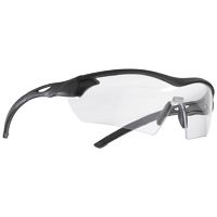 MSA Racer Arbeits- & Militär-Schutzbrille - EN 166 & MIL-V-43511C - Schießbrille + Brillenbeutel - Schwarz/Klar