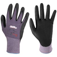 ABVERKAUF: KCL FlexMech Arbeits-Handschuhe - präziser Grip, auch bei Nässe - für die Arbeit - EN 388/420 - Grau/Schwarz - 10/XL