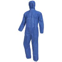 Nitras Polysafe Basic II coverall - chemical work coverall with hood - blue - size M