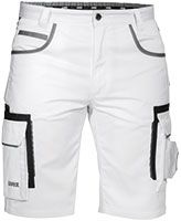 uvex tune-up Herren-Arbeits-Hose kurz - Männer-Cargo-Hosen für die Arbeit - Shorts mit vielen Taschen & 35% Baumwolle - Weiß - 46