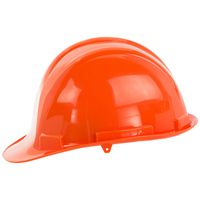 ABVERKAUF: REIS UNIVER Bauhelm - Robuster Schutzhelm für Bau & Industrie - EN 397 - mit 4-Punkt-Aufhängung - Orange