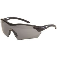 MSA Racer Arbeits- & Militär-Schutzbrille - EN 166 & MIL-V-43511C - Schießbrille + Brillenbeutel - Schwarz/Getönt