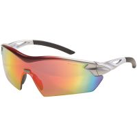 MSA Racer Arbeits- & Militär-Schutzbrille - EN 166 & MIL-V-43511C - Schießbrille + Brillenbeutel - Schwarz/Regenbogen