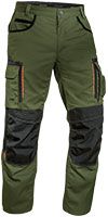 uvex tune-up men's work trousers long - Men's cargo trousers with CORDURA for work - 35% cotton - Green - 56