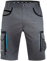 uvex tune-up Herren-Arbeits-Hose kurz - Männer-Cargo-Hosen für die Arbeit - Shorts mit vielen Taschen & 35% Baumwolle - Grau - 46