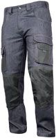 ACE Genesis Jeans Herren-Arbeits-Hose lang - Männer-Cargo-Hosen aus 98% Baumwolle - Stretch-Bund & Knie-Taschen